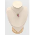 Pendentif Tourmaline Melon authentique - argent 925 Rare - Bijoux en Tourmaline Melon d'eau