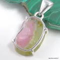Pendentif Tourmaline Melon authentique - Pierre RARE - Bijoux en Tourmaline Melon d'eau