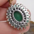 Pendentif oriental en Émeraude – Inspiration turque - Pendentifs pierres naturelles