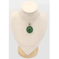 Pendentif oriental en Émeraude – Inspiration turque - Pendentifs pierres naturelles