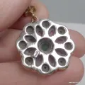 Pendentif oriental rubis émeraude – Rosace style turc