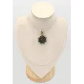 Pendentif oriental rubis émeraude – Rosace style turc
