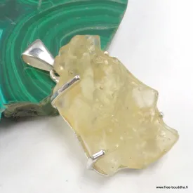 Pendentif Verre de Libye Authentique forme libre - Pendentifs pierres naturelles