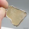 Pendentif Verre de Libye à inclusions visibles – Argent 925 - Pendentifs pierres naturelles