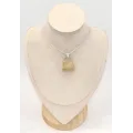 Pendentif Verre de Libye à inclusions visibles – Argent 925 - Pendentifs pierres naturelles