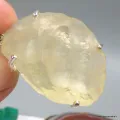 Pendentif Verre de Libye naturel – Pierre du plexus solaire - Pendentifs pierres naturelles