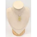 Pendentif Verre de Libye naturel – Pierre du plexus solaire - Pendentifs pierres naturelles