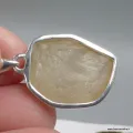 Petit pendentif Verre de Libye brut – Argent 925 poinçonné - Pendentifs pierres naturelles