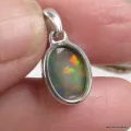 Pendentif Opale Noire Éthiopienne AAA – Argent 925