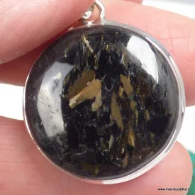 Gros Pendentif Nuumite Authentique ronde - Groënland - Pendentifs pierres naturelles