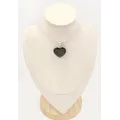 Pendentif Coeur en Nuumite du Groenland - Authentique - Pendentifs pierres naturelles