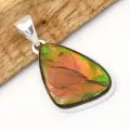 Pendentif Ammolite Authentique forme libre - Canada - Pendentifs pierres naturelles