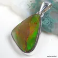 Pendentif Ammolite Authentique forme libre - Canada - Pendentifs pierres naturelles