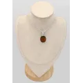 Pendentif Ammolite Authentique rouge feu - Argent 925 - Pendentifs pierres naturelles