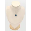 Pendentif Azrutie Malachite stalactite ronde brute - Bijoux en Azurite Malachite