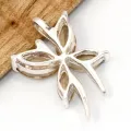 Pendentif Citrine forme papillon - argent 925 - Bijoux en Citrine