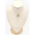 Pendentif Citrine forme papillon - argent 925 - Bijoux en Citrine