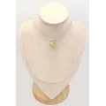 Pendentif 3 Citrines rondes facettées en argent 925 - Bijou jaune doré