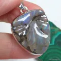 Grand Pendentif Authentique Opale Boulder d'Australie - Bijoux en Opale Boulder