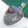 Grand Pendentif Authentique Opale Boulder d'Australie - Bijoux en Opale Boulder