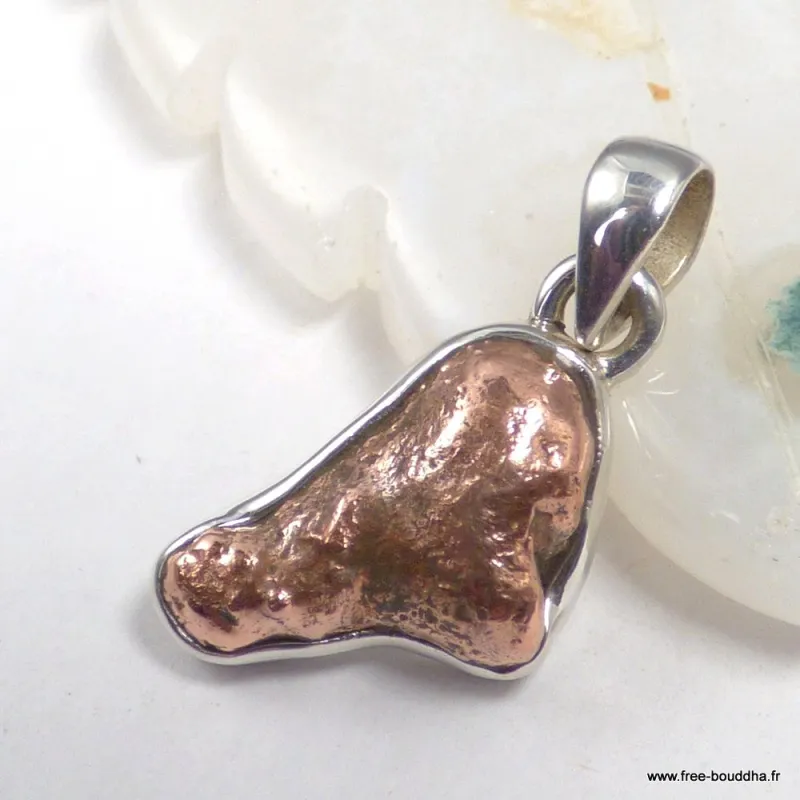 Pendentif Cuivre natif forme libre du Michigan - Pendentifs pierres naturelles