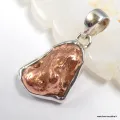 Pendentif Cuivre natif argent 925 - Michigan - Pendentifs pierres naturelles