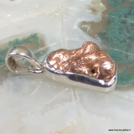 Pendentif Cuivre natif argent 925 - Michigan - Pendentifs pierres naturelles