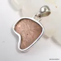 Pendentif Cuivre Natif Michigan Forme Cœur – Argent 925, Pièce Unique
