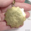 Pendentif Om tibétain laiton vieilli - 6 cm - Népal - Pendentifs tibétains bouddhistes