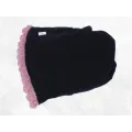 Bonnet en laine du Népal bleu et blanc, bord festonné - Gants , bonnets népalais