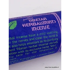 Encens tibétain de purification à la Menthe de l'Himalya - Encens tibétains, accessoires