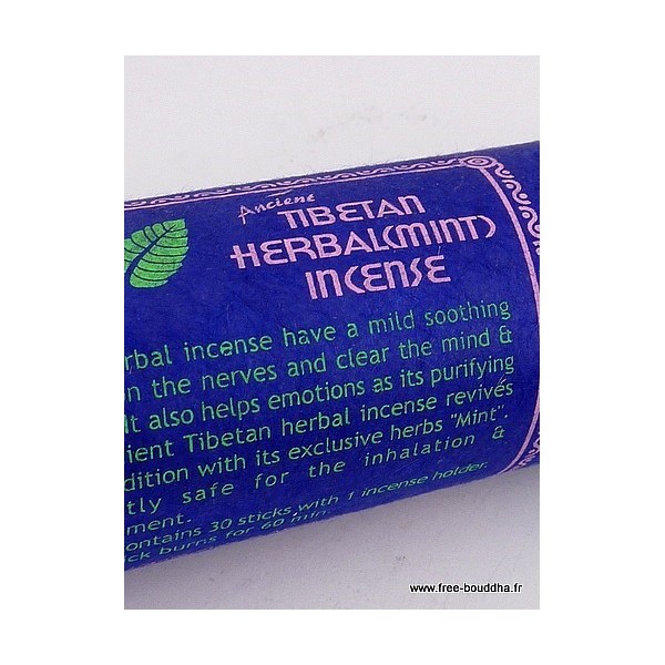 Encens tibétain senteur Menthe Encens tibétains, accessoires MINT