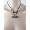 Collier tibétain 8 signes auspicieux Bijoux tibetains bouddhistes CSA1