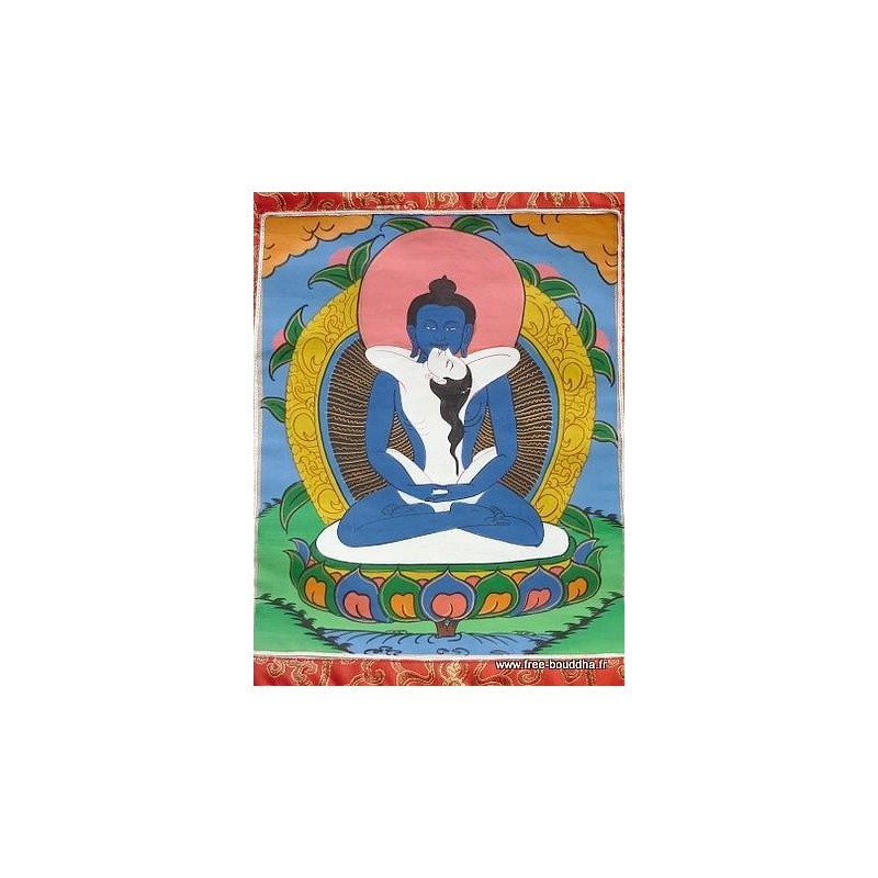 Tangka tibétain Samandrabhadra Tangkas tibétains SHAKTI1