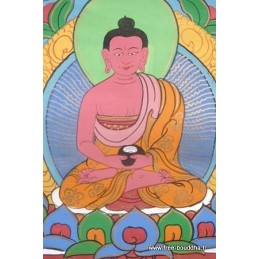 Tangka tibétain Bouddha AMITABHA Objets rituels bouddhistes tangka bouddha rouge