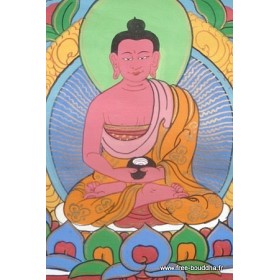 Tangka tibétain Bouddha AMITABHA Tangkas tibétains tangka bouddha rouge