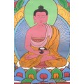 Tangka tibétain Bouddha AMITABHA Tangkas tibétains tangka bouddha rouge