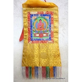 Tangka tibétain Bouddha AMITABHA Tangkas tibétains tangka bouddha rouge