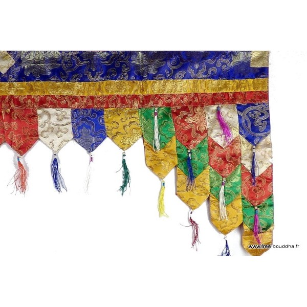 Dessus de porte motif bouddhiste Tentures tibétaines Bouddha PAN3