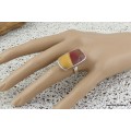Bague argent JASPE MOKAITE T 53 Bagues pierres naturelles VK34.1