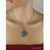 Pendentif tibétain OM HINDOUISTE laiton lapis lazuli Bijoux tibetains bouddhistes 6002.1