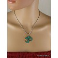 Pendentif tibétain OM HINDOUISTE laiton lapis lazuli Bijoux tibetains bouddhistes 6002.1