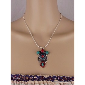 Pendentif tibétain style antique Pendentifs tibétains bouddhistes antic 1