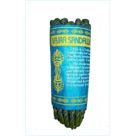 Encens cordelette Vajra Bois de Santal - Méditation, purification - Encens tibétain en cordelette artisanal