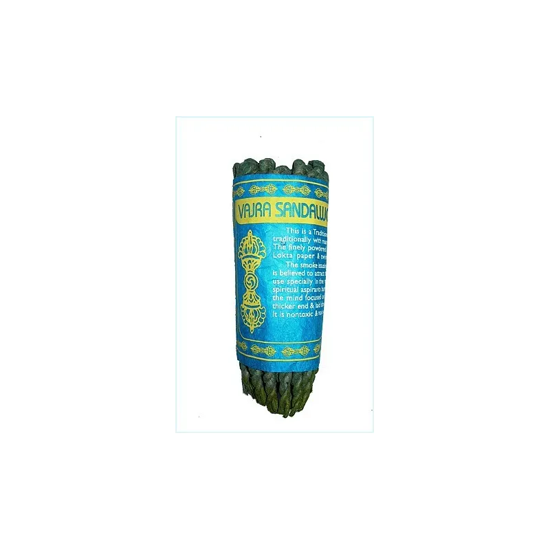 Encens cordelette Vajra Bois de Santal - Méditation, purification - Encens tibétains, accessoires