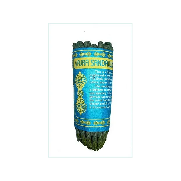 Encens cordelette Vajra Bois de Santal - Méditation, purification - Encens tibétains, accessoires