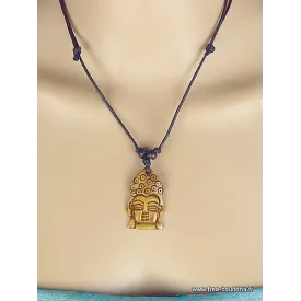 Collier tibétain pendentif TETE DE BOUDDHA - Colliers tibétains et népalais