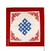 Housse de coussin brodé Noeud sans fin Housse de coussin bouddhiste HC5