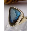 Bague en LABRADORITE T 55 forme triangle Bijoux en Labradorite sr186