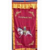 Tenture tibétaine bouddhiste Cheval Lungta rouge Tentures tibétaines Bouddha TEN LB14
